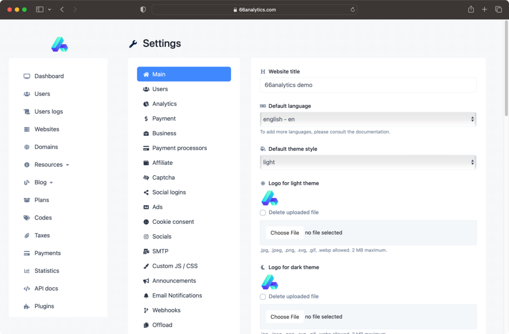 图片[2]-66Analytics v23.0.0 扩展版PHP网站统计、访客分析和跟踪系统-哈德森博客