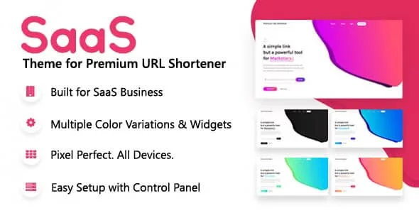 Premium URL Shortener 短网址系统的商业模板SaaS Theme v5.5-哈德森博客
