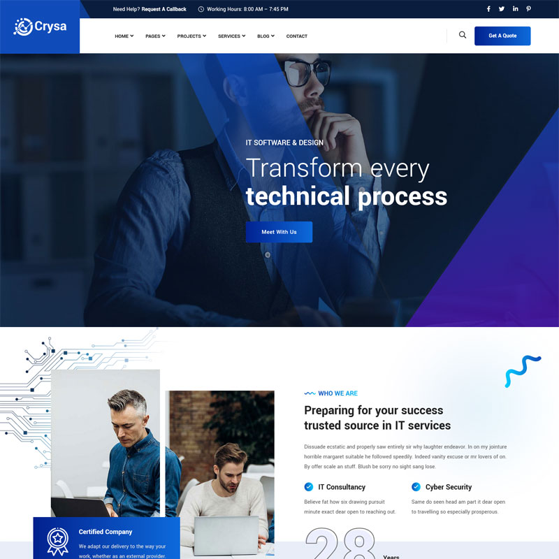 图片[3]-Crysa v2.0 - Joomla 5 IT 解决方案与科技HTML模板-哈德森博客