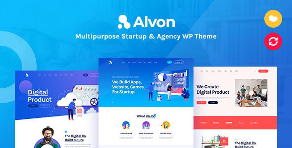 Alvon - 多用途初创企业和代理机构 WordPress 主题-哈德森博客